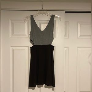 black and gray dress from H&M